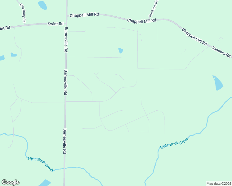 map of restaurants, bars, coffee shops, grocery stores, and more near 183 Fox Crossing Road in Griffin