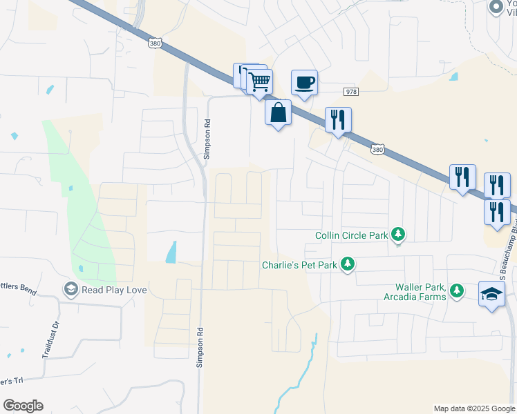 map of restaurants, bars, coffee shops, grocery stores, and more near 316 Magnolia Drive in Princeton