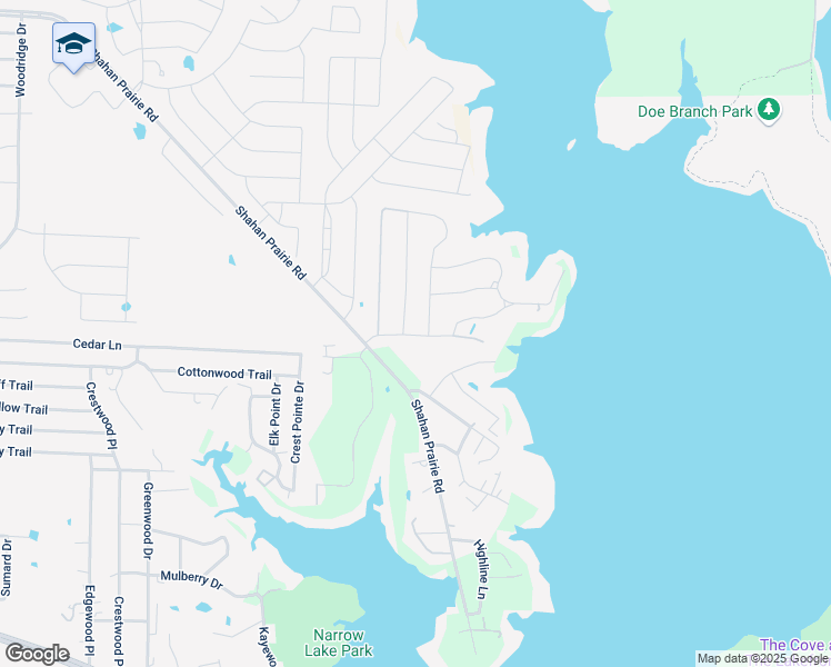 map of restaurants, bars, coffee shops, grocery stores, and more near 810 Driftwood Drive in Little Elm