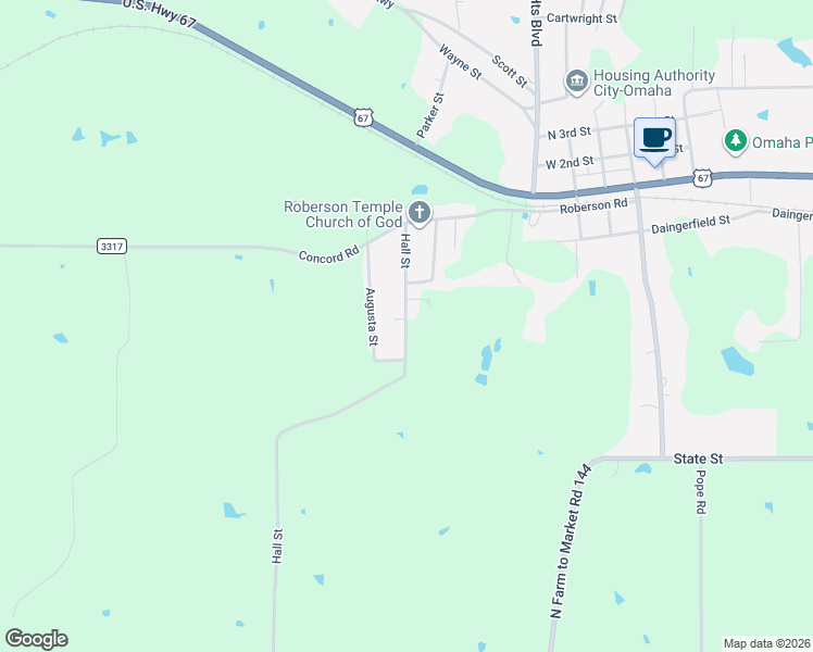 map of restaurants, bars, coffee shops, grocery stores, and more near 306 Hall Street in Omaha