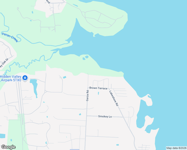 map of restaurants, bars, coffee shops, grocery stores, and more near 514 North Garza Road in Shady Shores