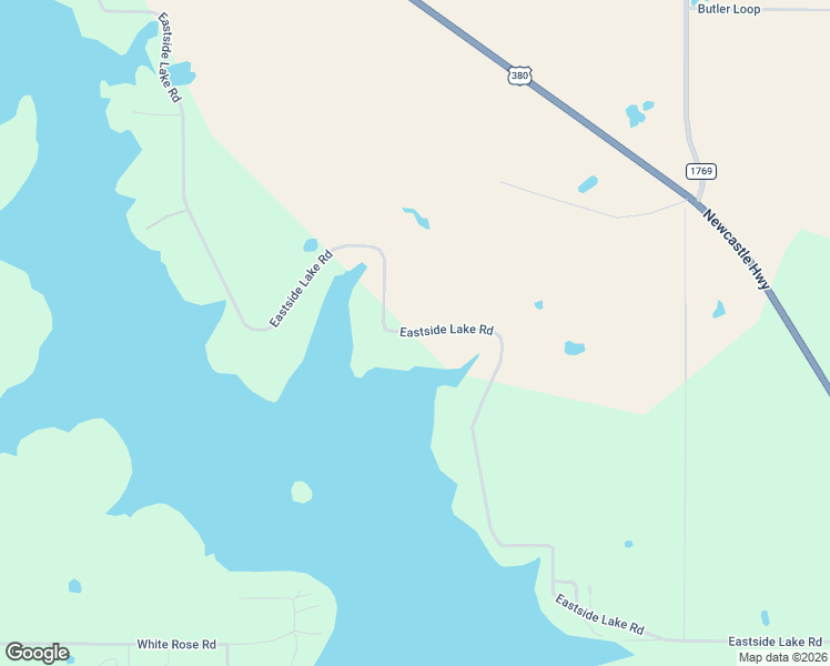 map of restaurants, bars, coffee shops, grocery stores, and more near 1203 Eastside Lake Road in Graham