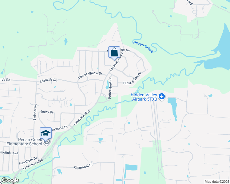 map of restaurants, bars, coffee shops, grocery stores, and more near 7500 Jackpine Drive in Denton