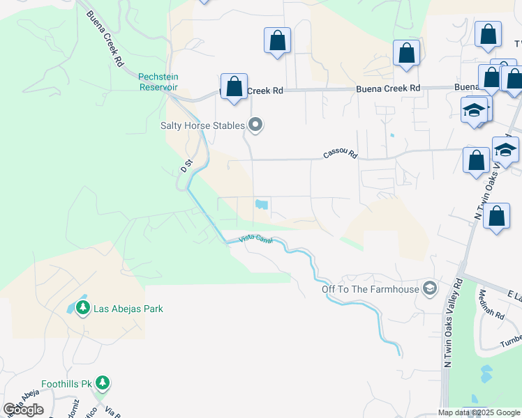 map of restaurants, bars, coffee shops, grocery stores, and more near Easy Street in San Marcos