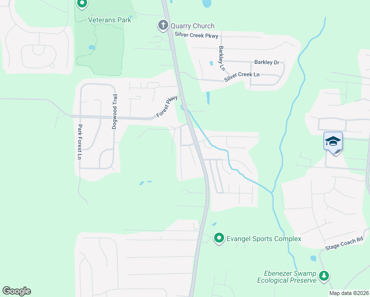 map of restaurants, bars, coffee shops, grocery stores, and more near 113 Southfield Drive in Alabaster