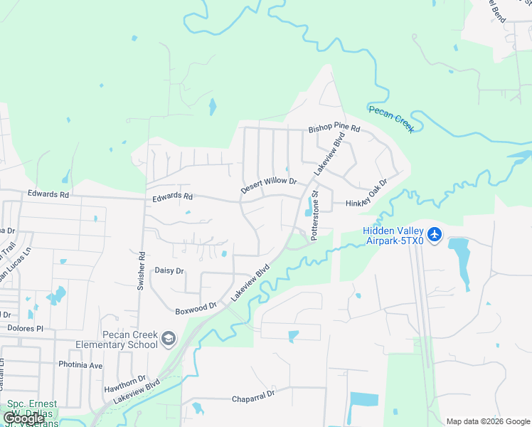 map of restaurants, bars, coffee shops, grocery stores, and more near 7204 Silktree Court in Denton