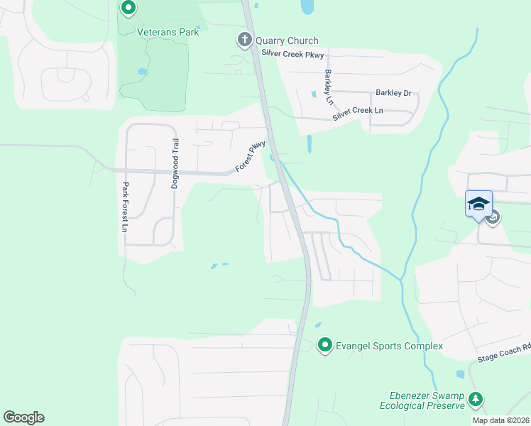 map of restaurants, bars, coffee shops, grocery stores, and more near 113 Southfield Drive in Alabaster