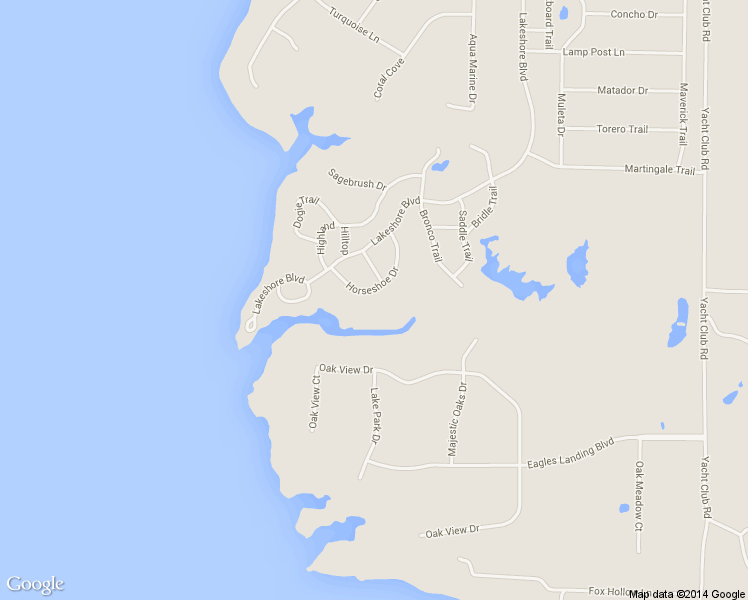 map of restaurants, bars, coffee shops, grocery stores, and more near 425 Horseshoe Drive in Oak Point