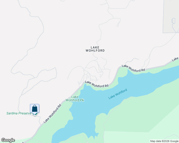 map of restaurants, bars, coffee shops, grocery stores, and more near 25458 Lake Wohlford Road in Escondido