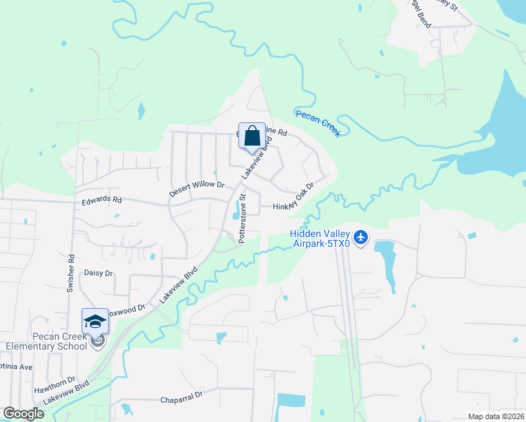 map of restaurants, bars, coffee shops, grocery stores, and more near 7516 Jackpine Drive in Denton