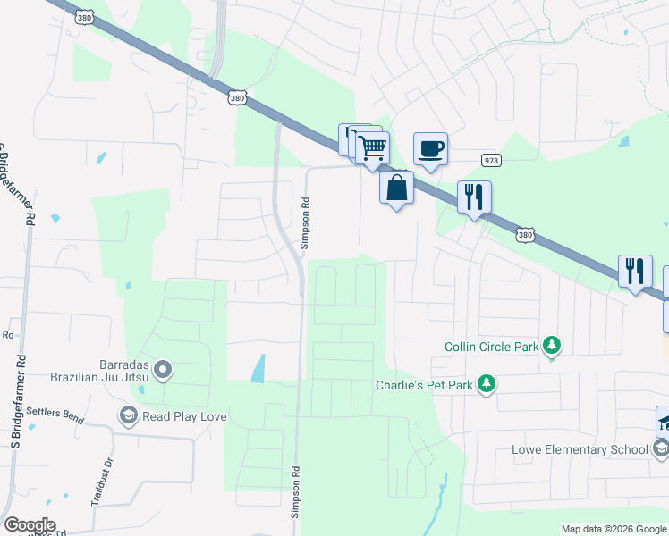 map of restaurants, bars, coffee shops, grocery stores, and more near 710 Cottrell Lane in Princeton