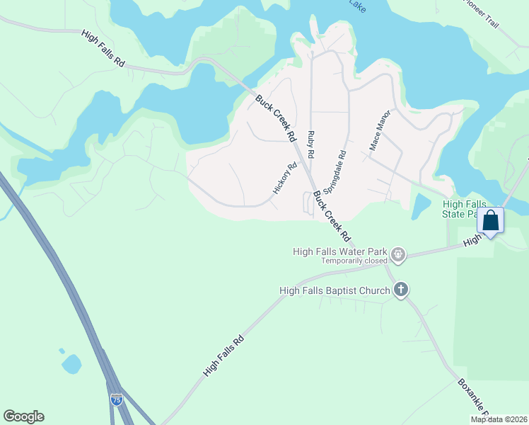 map of restaurants, bars, coffee shops, grocery stores, and more near 207 Hickory Road in Jackson