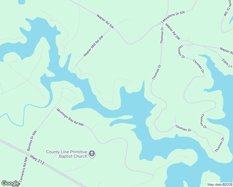 map of restaurants, bars, coffee shops, grocery stores, and more near 172 Oak Lane in Eatonton