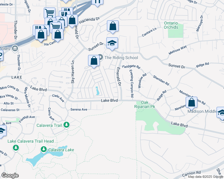 map of restaurants, bars, coffee shops, grocery stores, and more near 3572 Turquoise Lane in Oceanside