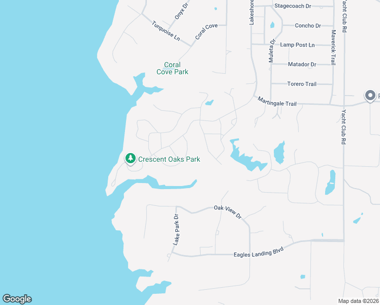map of restaurants, bars, coffee shops, grocery stores, and more near 411 Horseshoe Drive in Oak Point