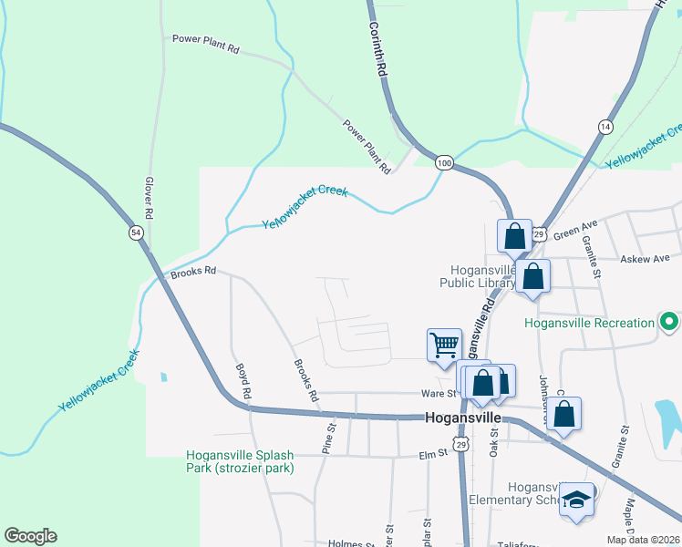 map of restaurants, bars, coffee shops, grocery stores, and more near in Hogansville