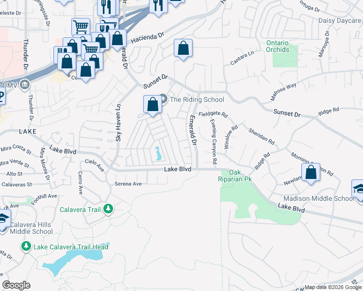 map of restaurants, bars, coffee shops, grocery stores, and more near 3572 Turquoise Lane in Oceanside