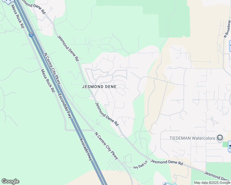 map of restaurants, bars, coffee shops, grocery stores, and more near 25755 Hillcrest Avenue in Escondido