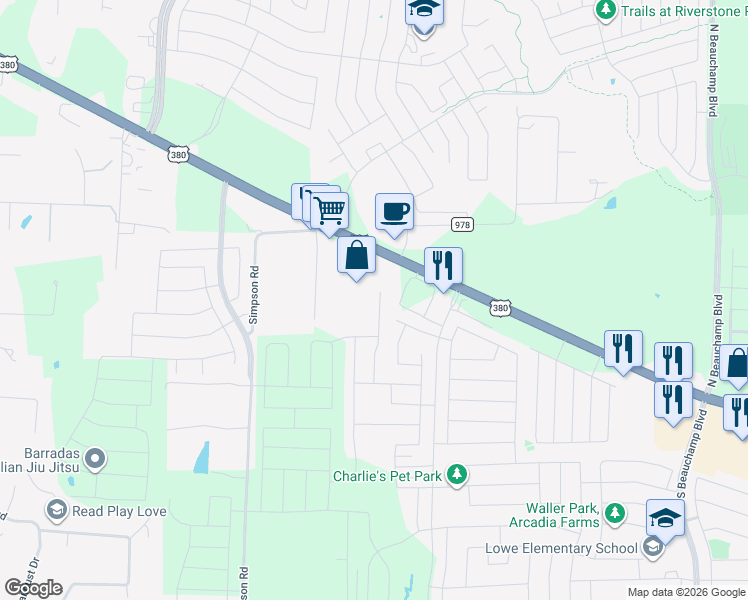 map of restaurants, bars, coffee shops, grocery stores, and more near 146 Cottonwood Drive in Princeton