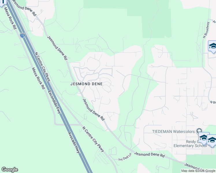 map of restaurants, bars, coffee shops, grocery stores, and more near 10248 Windermere Street in Escondido