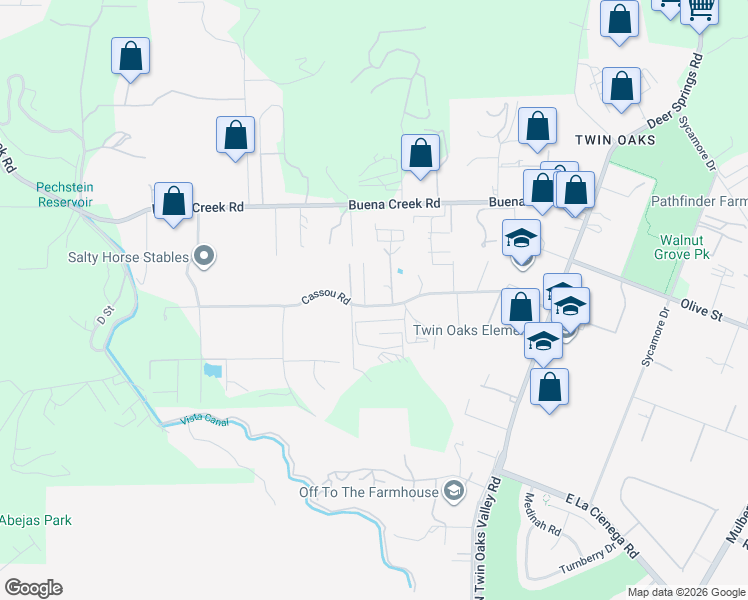 map of restaurants, bars, coffee shops, grocery stores, and more near 1935 Edwin Lane in San Marcos