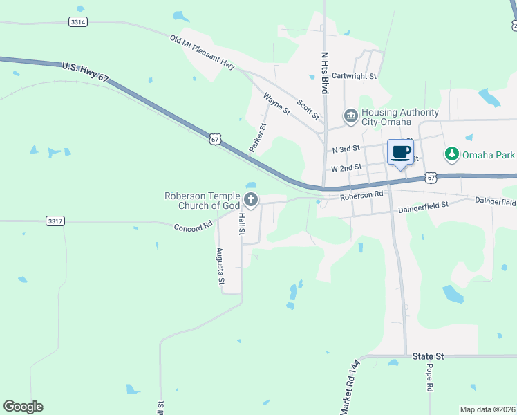 map of restaurants, bars, coffee shops, grocery stores, and more near 306 Hall Street in Omaha