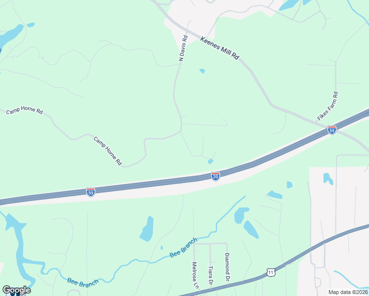 map of restaurants, bars, coffee shops, grocery stores, and more near 10452 North Davis Road in Cottondale
