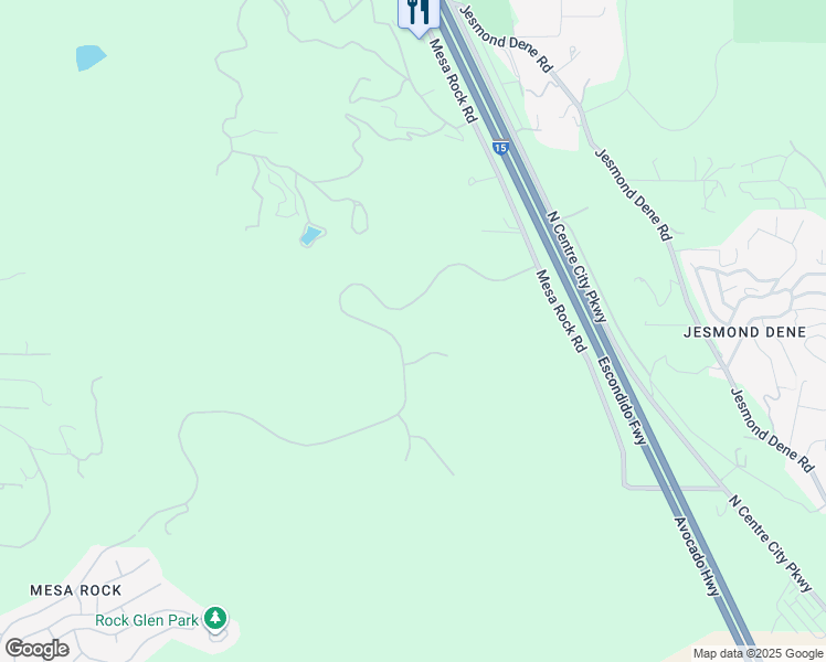 map of restaurants, bars, coffee shops, grocery stores, and more near 2540 Woodland Heights Glen in Escondido