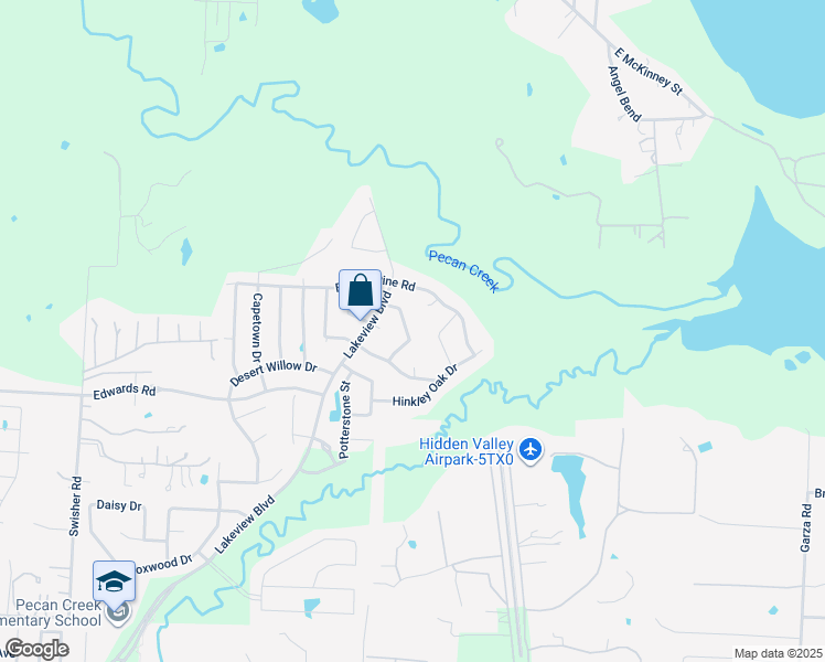 map of restaurants, bars, coffee shops, grocery stores, and more near 4113 Autumn Path Road in Denton