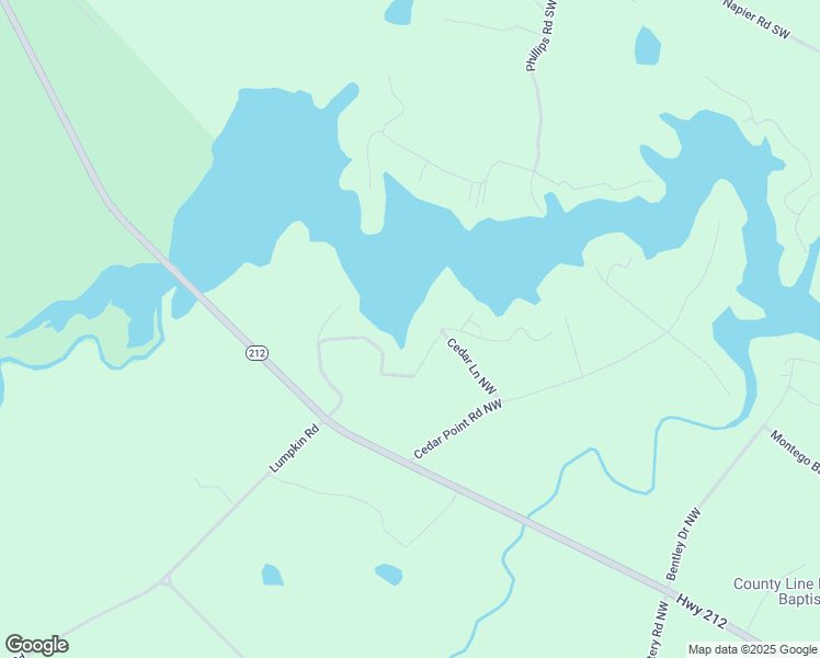 map of restaurants, bars, coffee shops, grocery stores, and more near 108A Cedar Lane Northwest in Milledgeville