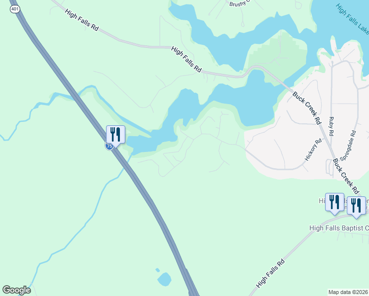 map of restaurants, bars, coffee shops, grocery stores, and more near 108 Cedar Ridge Road in Jackson