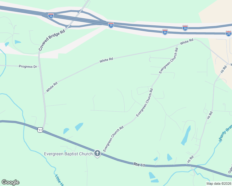 map of restaurants, bars, coffee shops, grocery stores, and more near 10617 Austin Loop in Vance