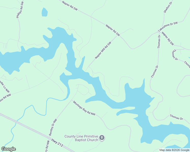 map of restaurants, bars, coffee shops, grocery stores, and more near 112 Oak Lane in Eatonton