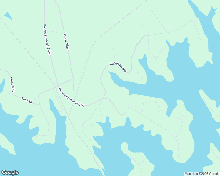 map of restaurants, bars, coffee shops, grocery stores, and more near 100 Bagley Road Southwest in Eatonton