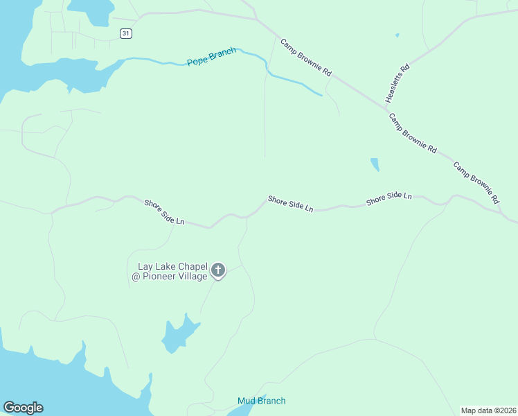 map of restaurants, bars, coffee shops, grocery stores, and more near Pioneer Village Road in Sylacauga