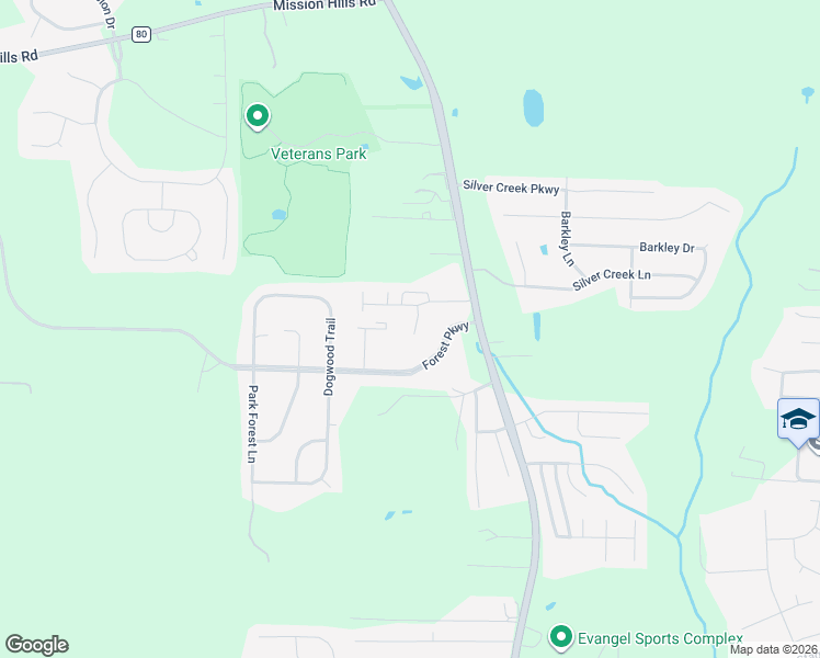 map of restaurants, bars, coffee shops, grocery stores, and more near 308 Park Village Drive in Alabaster