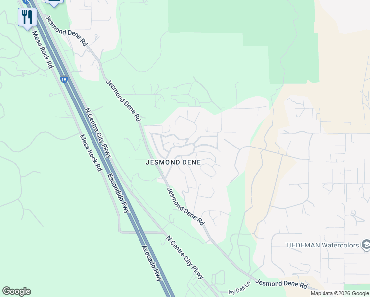 map of restaurants, bars, coffee shops, grocery stores, and more near 10179 Canyon Drive in Escondido