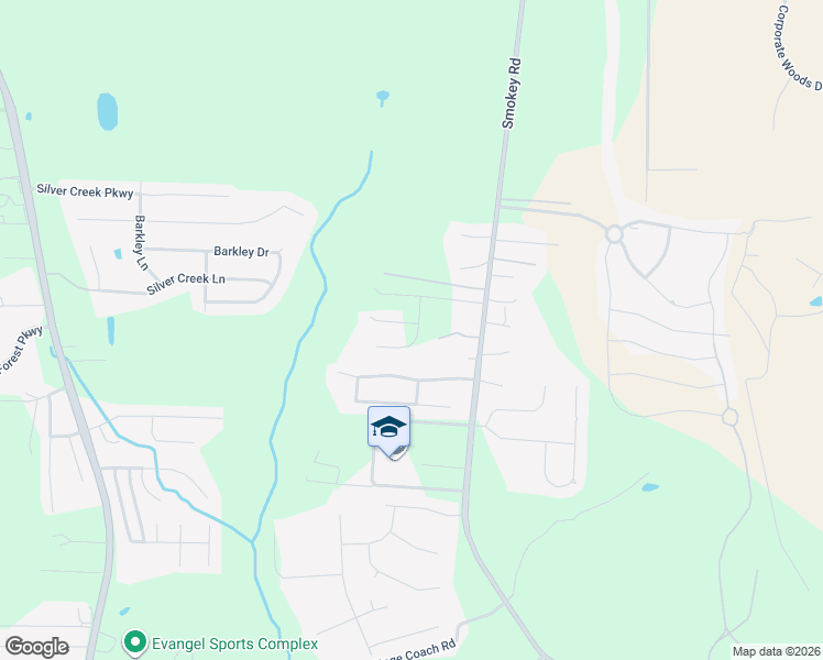 map of restaurants, bars, coffee shops, grocery stores, and more near 2399 Smokey Road in Alabaster