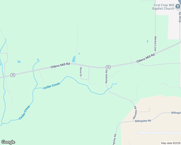 map of restaurants, bars, coffee shops, grocery stores, and more near 2497 Odens Mill Road in Sylacauga