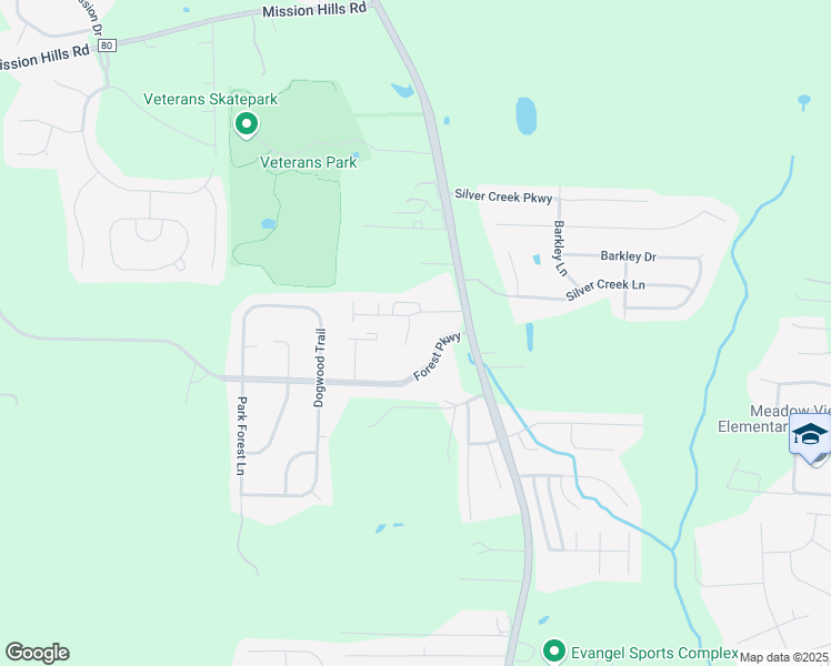 map of restaurants, bars, coffee shops, grocery stores, and more near 305 Park Village Drive in Alabaster