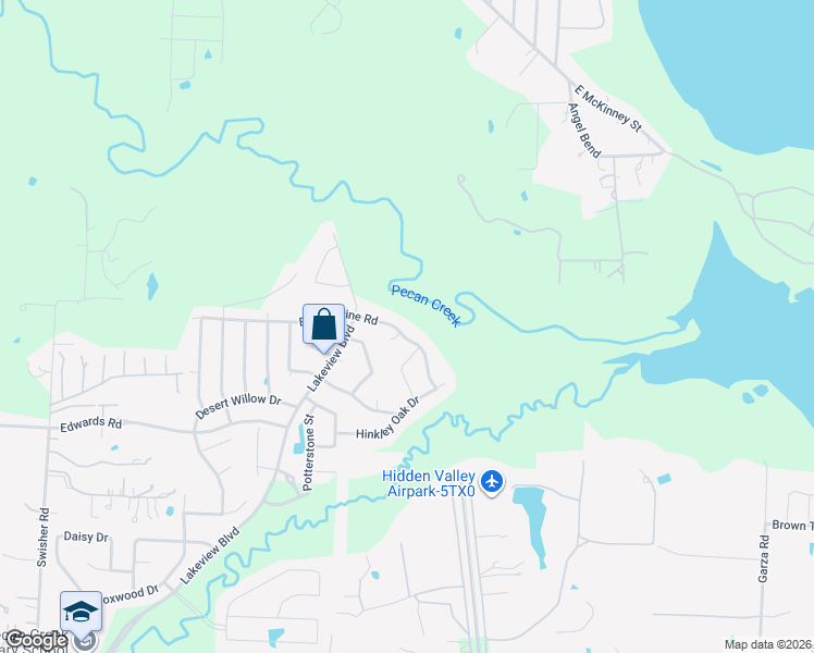 map of restaurants, bars, coffee shops, grocery stores, and more near 7908 Hudson Bay Lane in Denton
