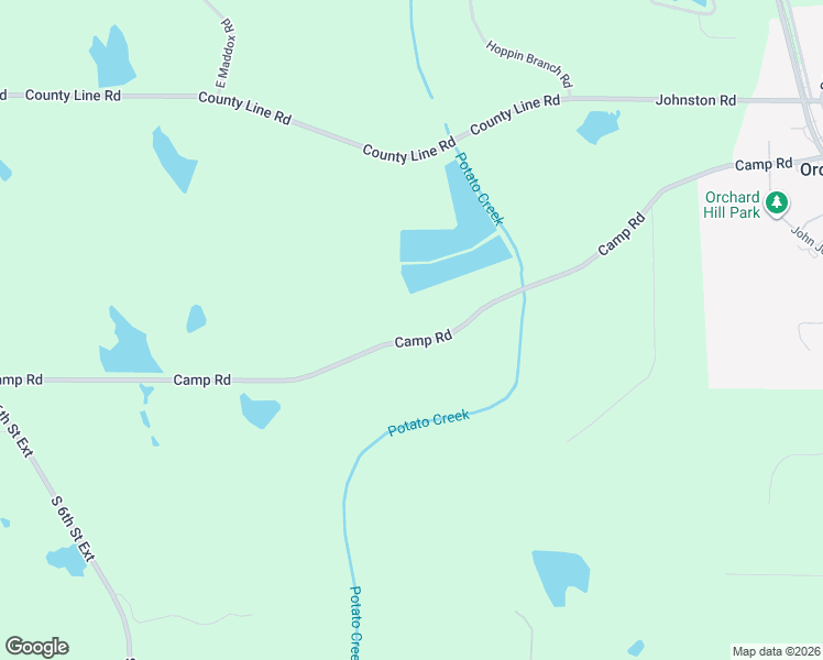 map of restaurants, bars, coffee shops, grocery stores, and more near 329 Camp Road in Milner