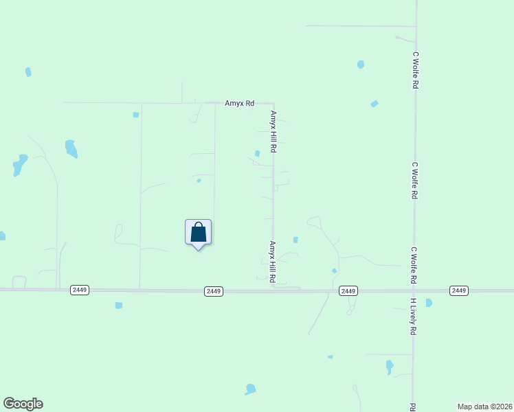 map of restaurants, bars, coffee shops, grocery stores, and more near 3181 Amyx Hill Road in Ponder