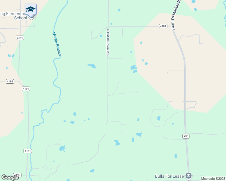 map of restaurants, bars, coffee shops, grocery stores, and more near 1521 Old Reunion Road in Decatur