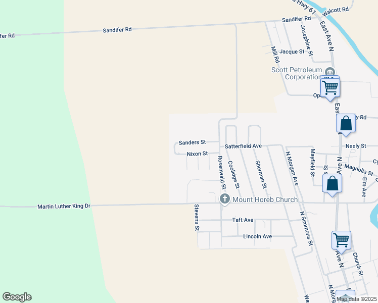 map of restaurants, bars, coffee shops, grocery stores, and more near 920 Nixon Street in Hollandale