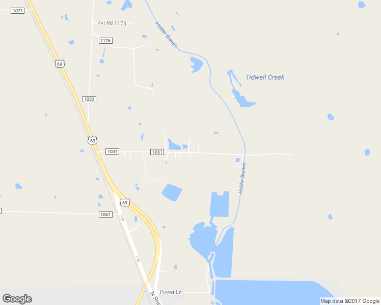 map of restaurants, bars, coffee shops, grocery stores, and more near County Road 1031 in Greenville
