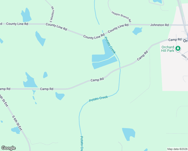 map of restaurants, bars, coffee shops, grocery stores, and more near 329 Camp Road in Milner