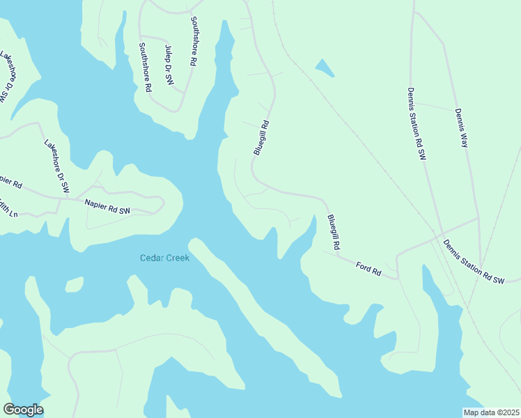map of restaurants, bars, coffee shops, grocery stores, and more near Shoreline Court in Putnam County
