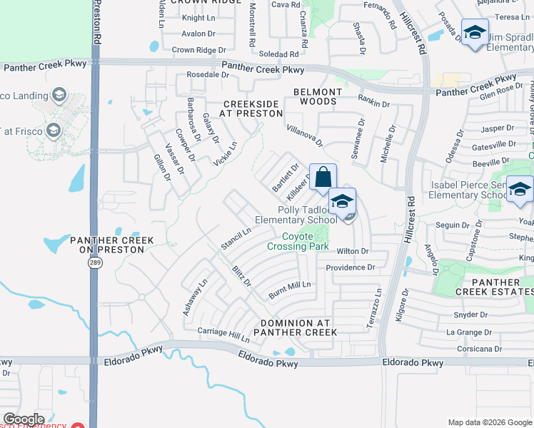 map of restaurants, bars, coffee shops, grocery stores, and more near 12468 Loxley Drive in Frisco