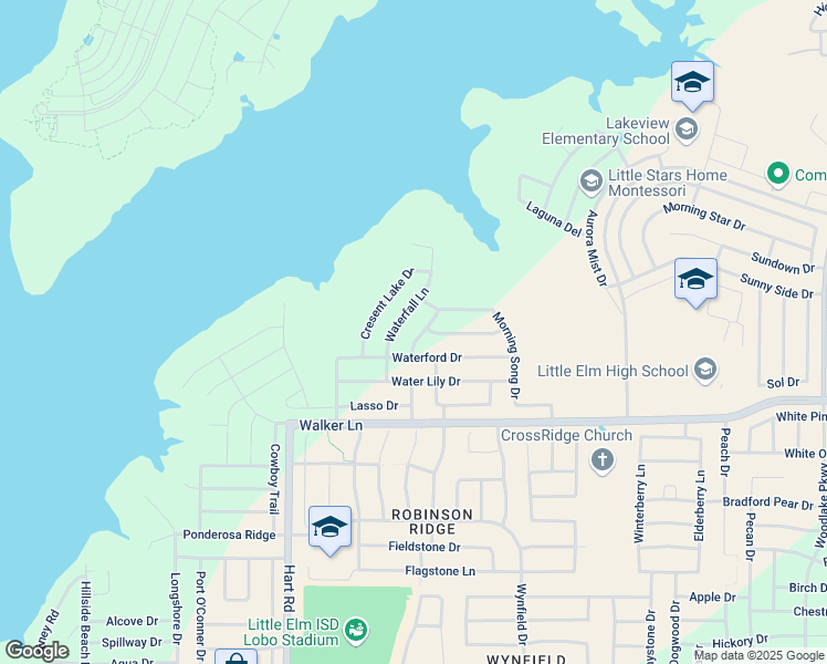 map of restaurants, bars, coffee shops, grocery stores, and more near 2762 Hacienda Lake Drive in Little Elm